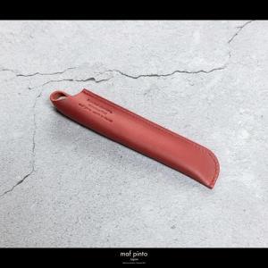 maf pinto(マフ ピント) ペンケース １本差し ペンシース 万年筆 筆箱 レッド レザー 本革 日本製