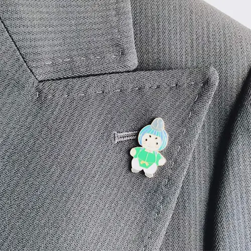 みづまろくん「ピンバッジ」 ／ ご当地キャラクター ご当地 キャラ マスコットキャラクター マスコット ゆるキャラ キャラクターグッズ オリジナル 応援 地域応援 かわいい 可愛い 癒し 癒やし みづまろくん 大阪府 No.106
