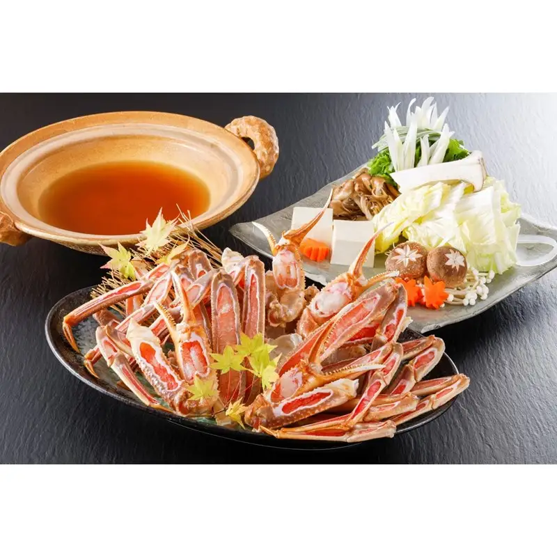 【かに鍋セット＆自家製だし付き】超特大ズワイガニ5Lサイズ｜鍋セット