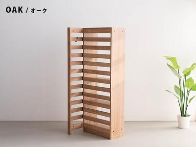 エルブロック パーティションシェルフHb オーク 幅66 奥行き29 高さ160