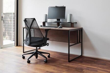 パソコンデスク リモートワーク ウォールナット 140 シェルフ大付 WAAKstation2WN 1407 shelf