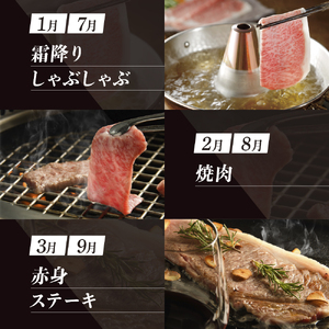 牛肉 ふらの和牛 豪華食べ尽くし 食べ比べ 牛肉【1年定期便】