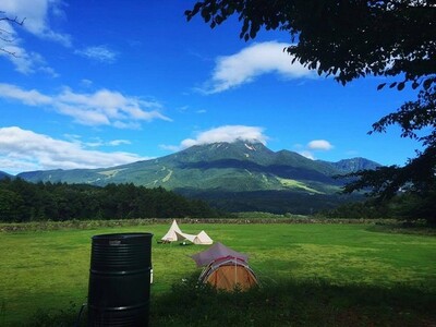 【5組限定】妙高山を望む絶景キャンプ場 2人泊分デジタルチケット ｜ 『やすらぎの森オートキャンプ場』【長野県 信濃町ふるさと納税】