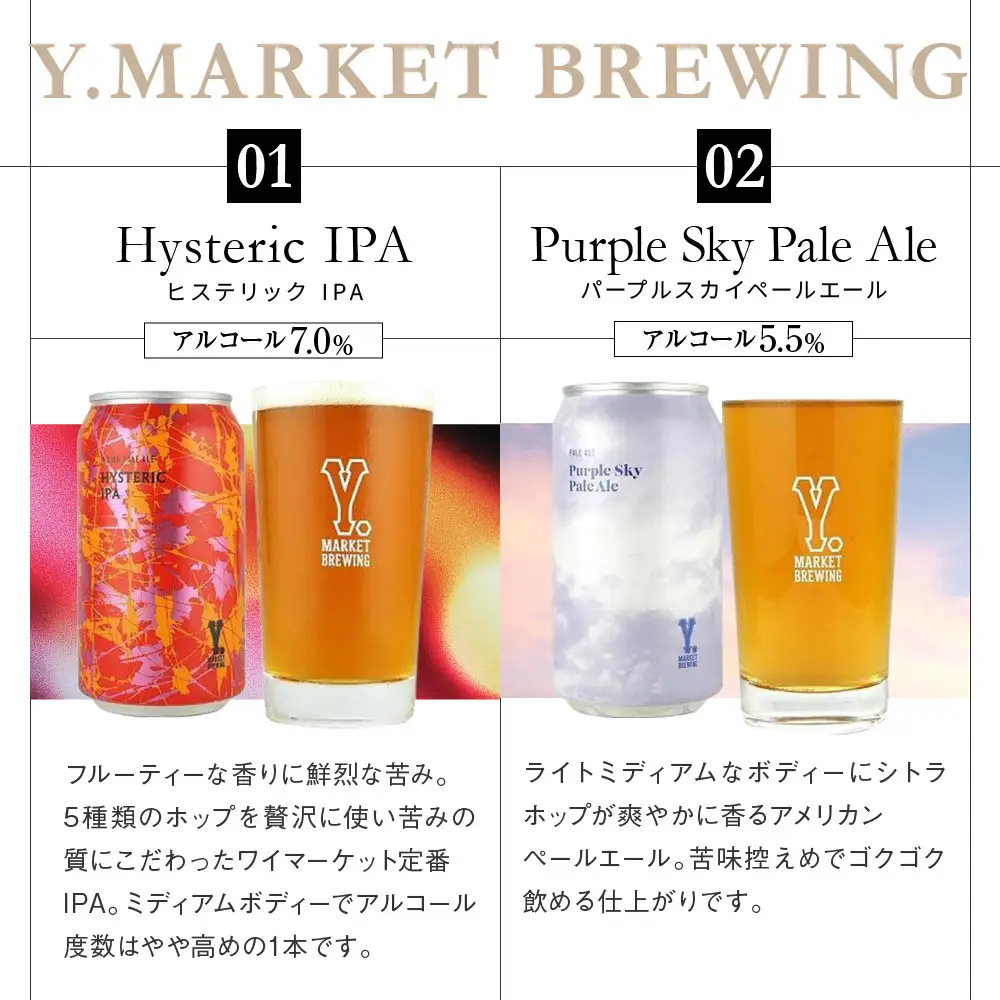 Y.MARKET BREWING  毎月6本【6カ月定期便】 定番・限定詰め合わせセット ギフトやプレゼントにも！
