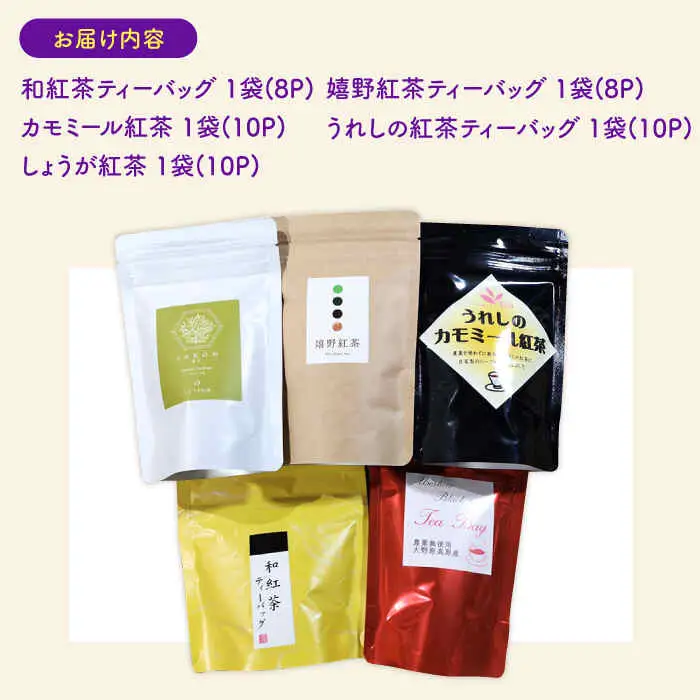 紅茶 うれしの紅茶5種セットB NAP006 