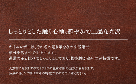 LFコンパクト財布（オイルレザー・ダークブラウン）　BK107