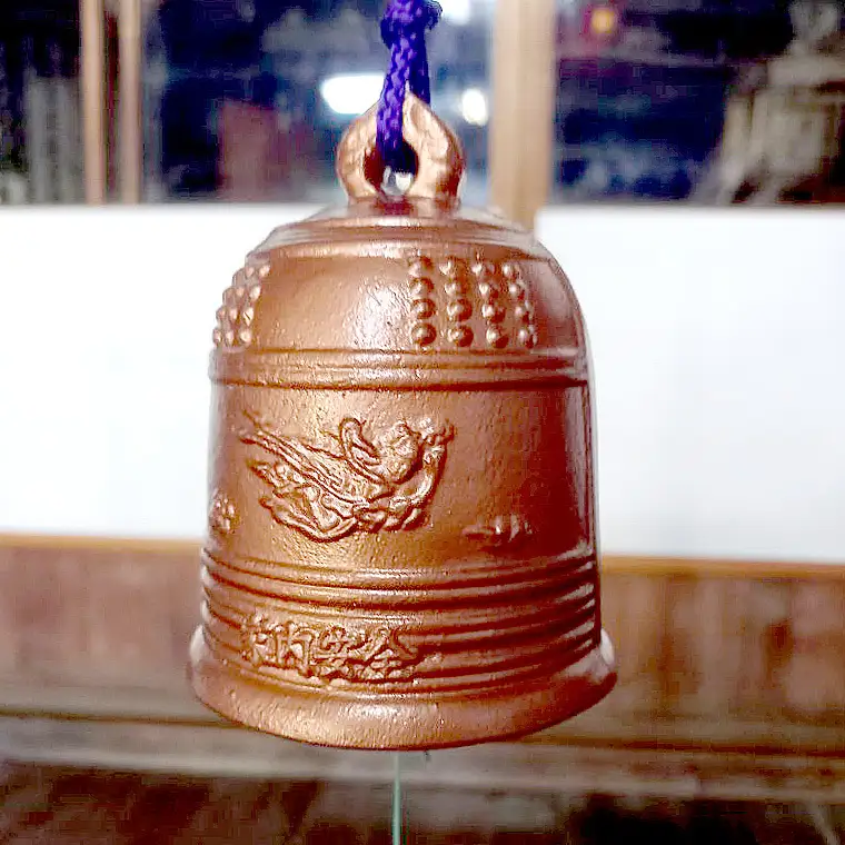 《 テレビで紹介 》梵鐘風鈴 (銅色) 梵鐘 風鈴 ふうりん 鈴 鐘 伝統工芸 工芸品 日本製 茨城県 桜川市 アド街ック天国 アド街 [BM002sa]