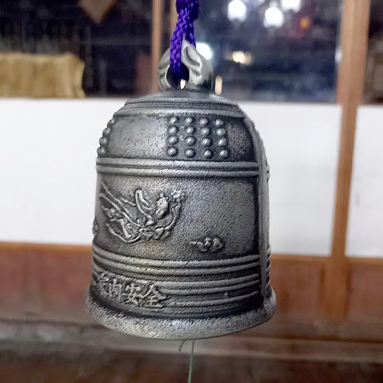 《 テレビで紹介 》梵鐘風鈴 (銀色) 梵鐘 風鈴 ふうりん 鈴 鐘 伝統工芸 工芸品 日本製 茨城県 桜川市 アド街ック天国 アド街 [BM003sa]