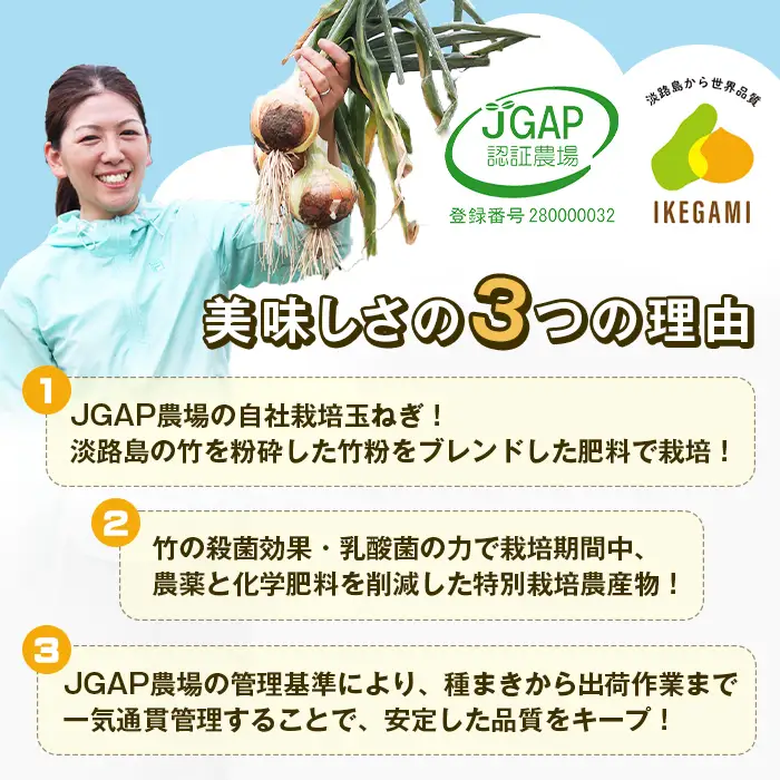 淡路島　池上農場の完熟玉ねぎ「あやたけ」5kg　玉ねぎ
