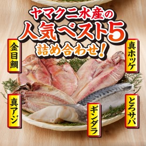 【チルドでお届け】ひもの人気BEST5セット (a10-893)
