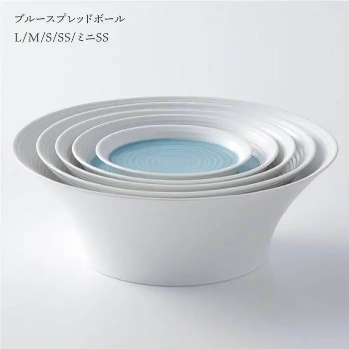 【波佐見焼】ブルースプレッドボール ボウル 小鉢 5点セット 食器 皿 【一真陶苑】 [BB40]  波佐見焼