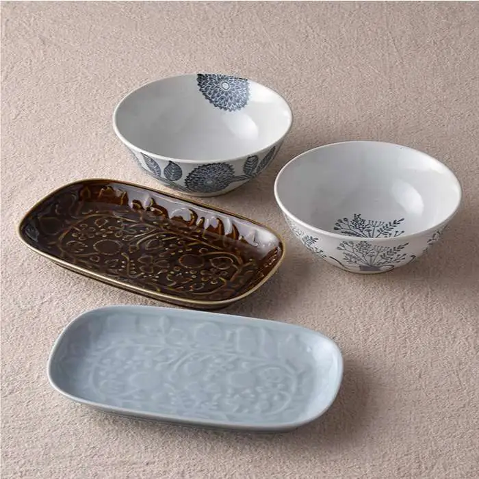【波佐見焼】プレート どんぶり 含む オリジナルセットアップ商品 食器 皿 【陶芸ゆたか／大貴セラミックス】 [NB50] 波佐見焼