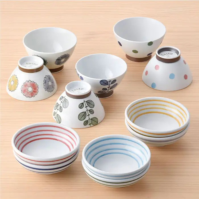 【波佐見焼】オリジナルセットアップ商品 茶碗 小鉢 食器 皿 【新生和／西日本陶器】 [NB65] 波佐見焼