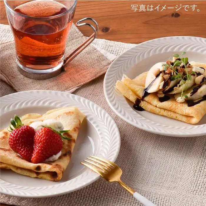 【波佐見焼】ローズマリー (アイボリー)5.5寸 プレート 5枚セット 食器 皿 【福田陶器店】 [PA185]  シンプル ホワイト 白