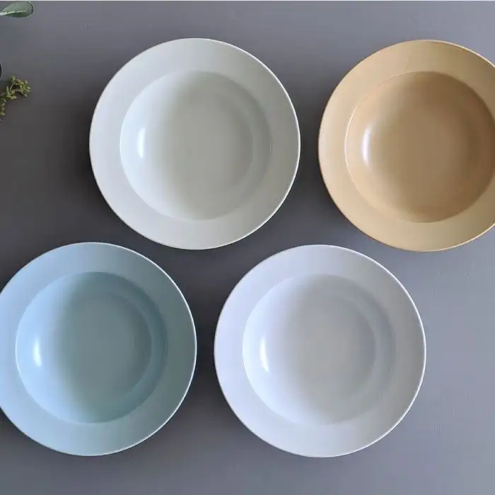 【波佐見焼】DAILY MAT シリーズ 18cm リムボウル ボウル 4色セット 食器 皿 【永峰製磁】【eiho】 [RA54] 波佐見焼