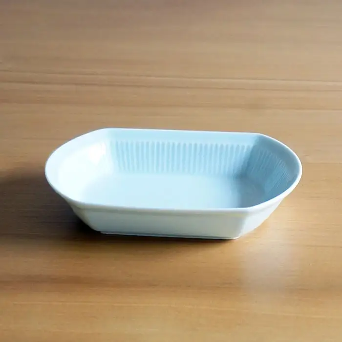 【白山陶器】【美しいレリーフ模様】よしず彫 煮付鉢 5ピース 青白釉 食器 小鉢 【波佐見焼】 [TA78] 波佐見焼