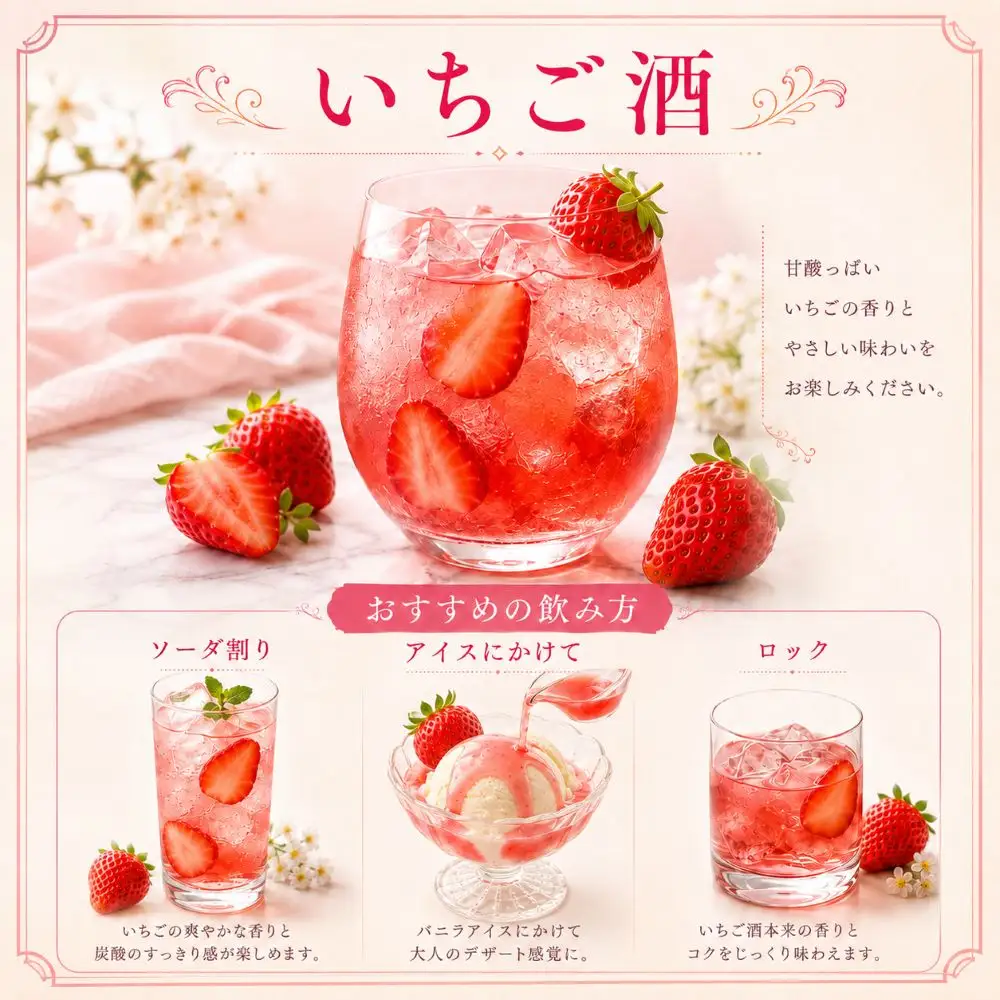 果実酒 森の蜜酒 いちご・ゆず・うめ 各300ml リキュール 果実酒