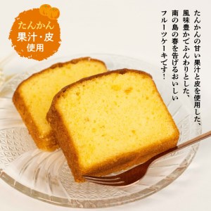南の島の春を告げる香り豊かなたんかんケーキ！ W021-008u 冷凍 加工品 スイーツ