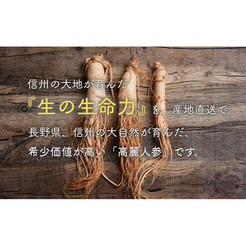 生高麗人参 6年根 大 150g  六年生 生高麗人参