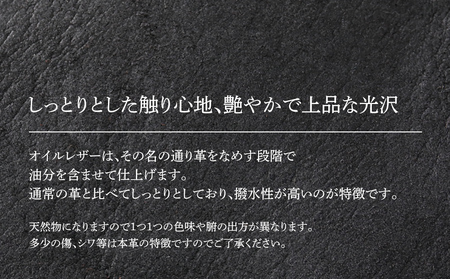 L字ファスナー長財布（オイルレザー・ブラック）　BK100