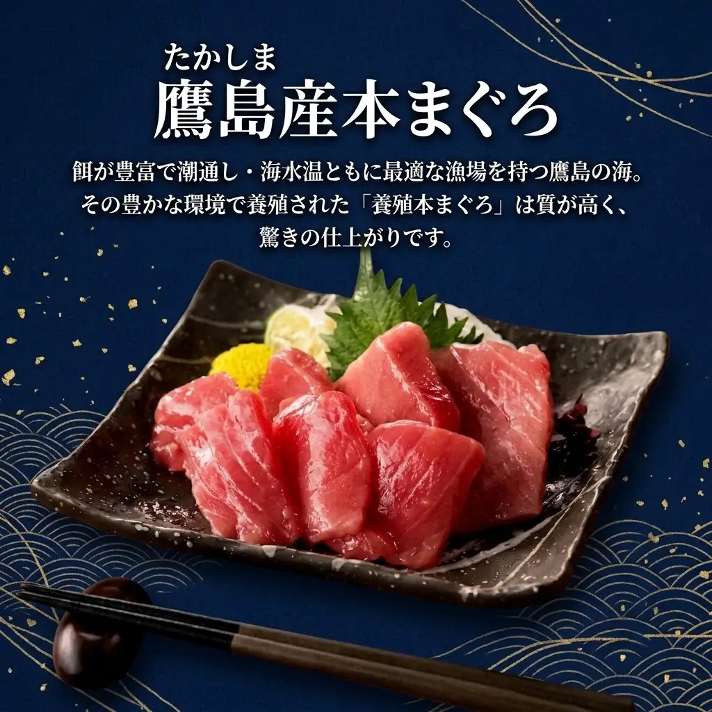 鷹島産マグロ【まぐろ】柵 赤身・中トロ計350g 【134-0023】