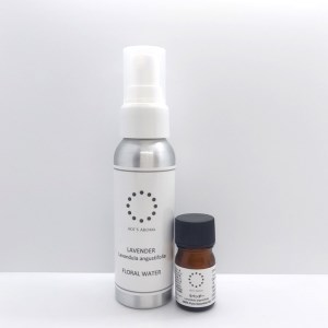 真正ラベンダー精油3ml・真正ラベンダー芳香蒸留水80mlのセット　天然100% 
