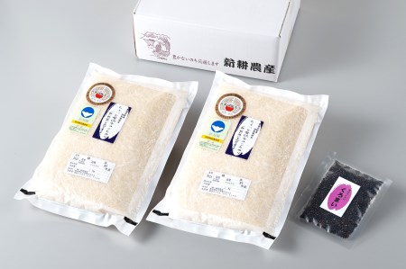 【新米受付・令和8年産米】新潟県村上市岩船産 特別栽培米・ちょっと贅沢なこしひかり4kg（2kg×2袋）＆古代米50ｇセット NA4170