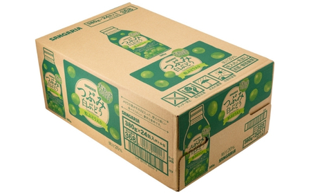 ジュース サンガリア つぶみ白ぶどう 380g×24本【igge0008】