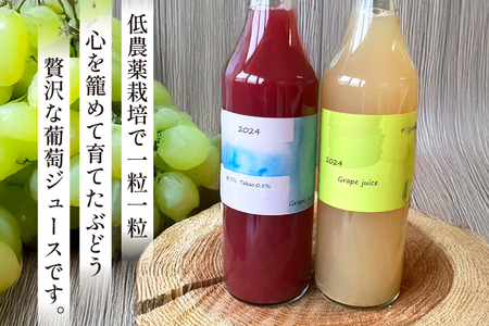 ぶどう ジュース 2種 （赤・白） 各500ml