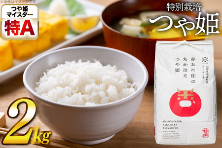 米 令和7年産 特別栽培米 赤おに印 つや姫 2kg