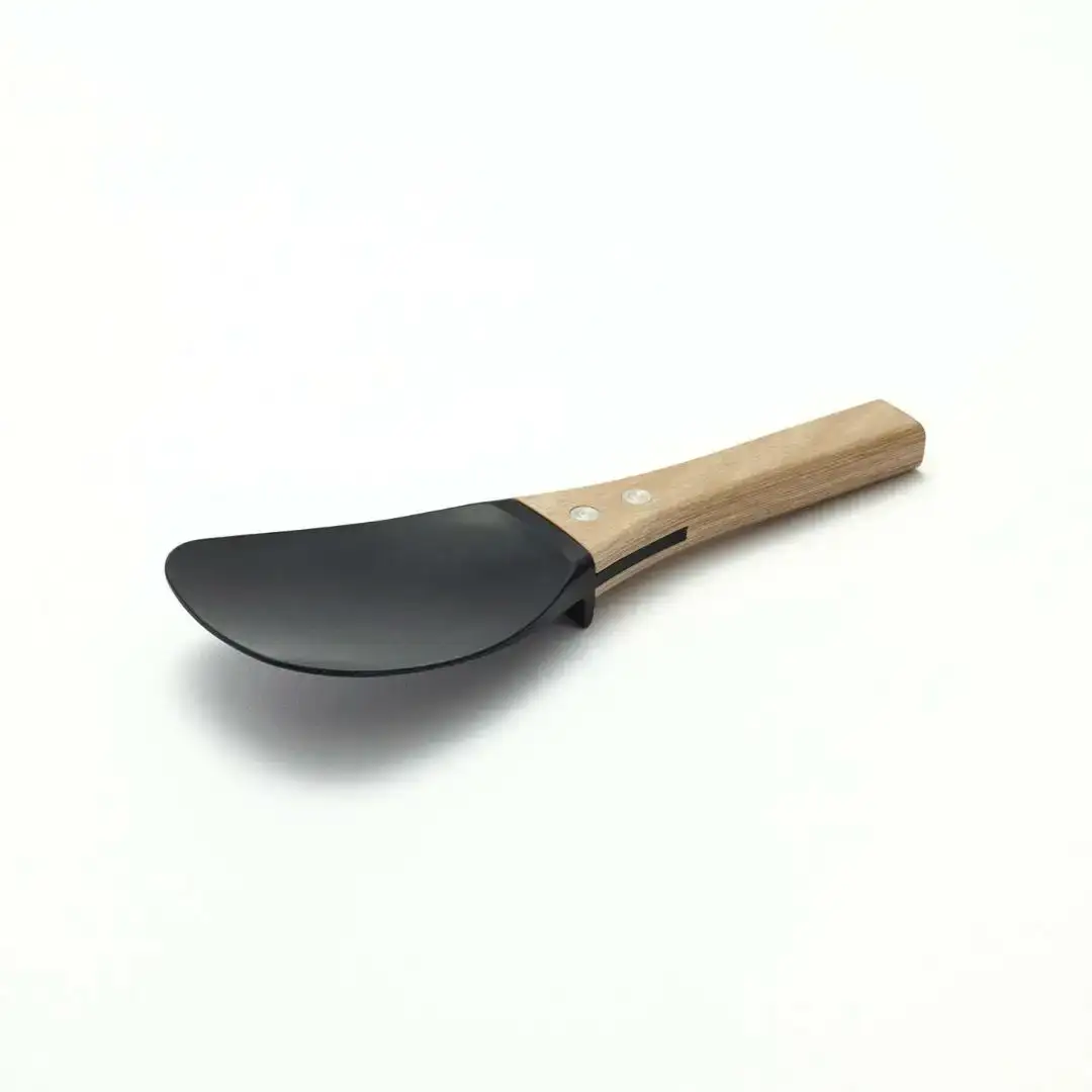 “いつまでも”くっつかない しゃもじ(黒/生成り) キッチン用品 新生活 一人暮らし 燕三条製 [プリンス工業] 【025S022】