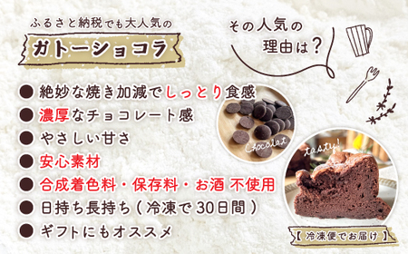 【ギフトにもおすすめ】R7-722G．S1/5定番の焼き菓子＊ガトーショコラ15cm