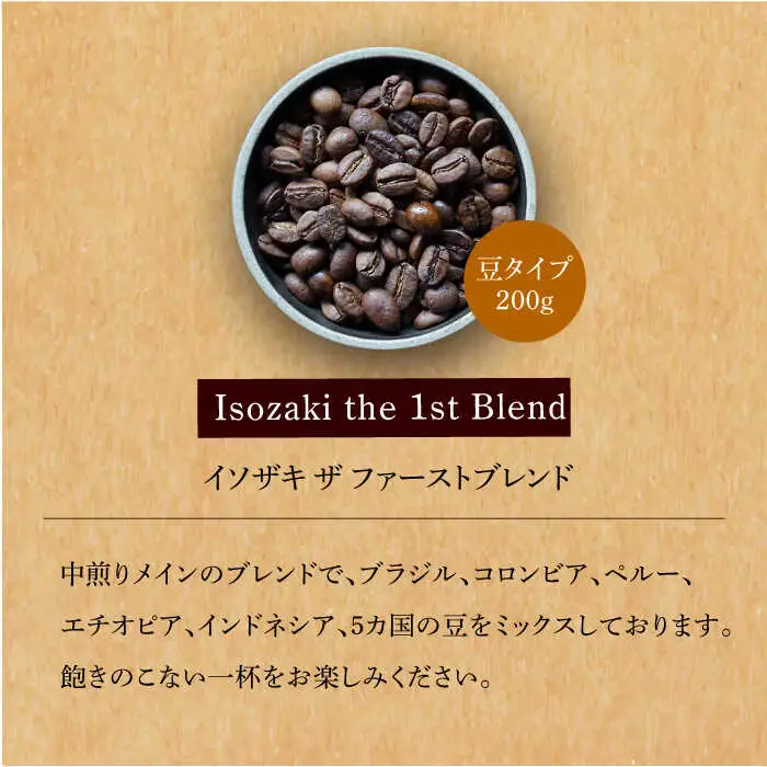 【全12回定期便】【自家焙煎コーヒー豆】オリジナルブレンド 2袋セット (豆タイプ)【イソザキ珈琲】[SF05] 