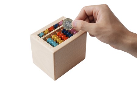そろばん貯金箱 雑貨 賽銭箱型 知育 学習 そろばん貯金箱【スタンダード】