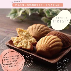 病院の管理栄養士と身体に優しいお菓子屋さんが作った「低糖質マドレーヌYORISOY」の詰め合わせ20個セット ※沖縄・離島への配送不可◆