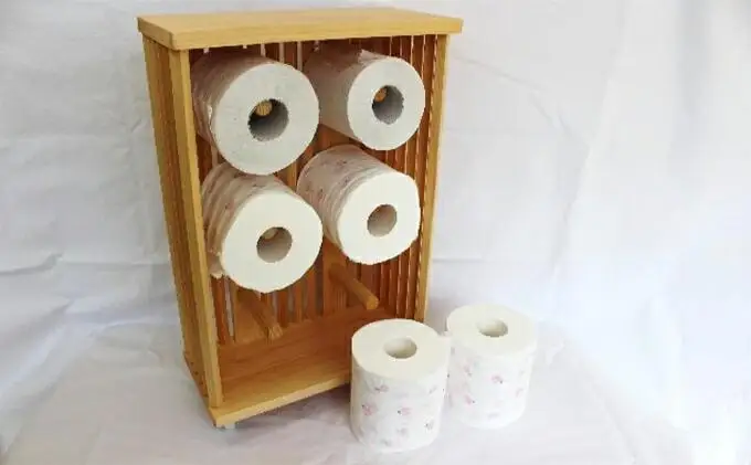 トイレットペーパーストッカー6巻　刑務所作業製品　静岡刑務所製作■