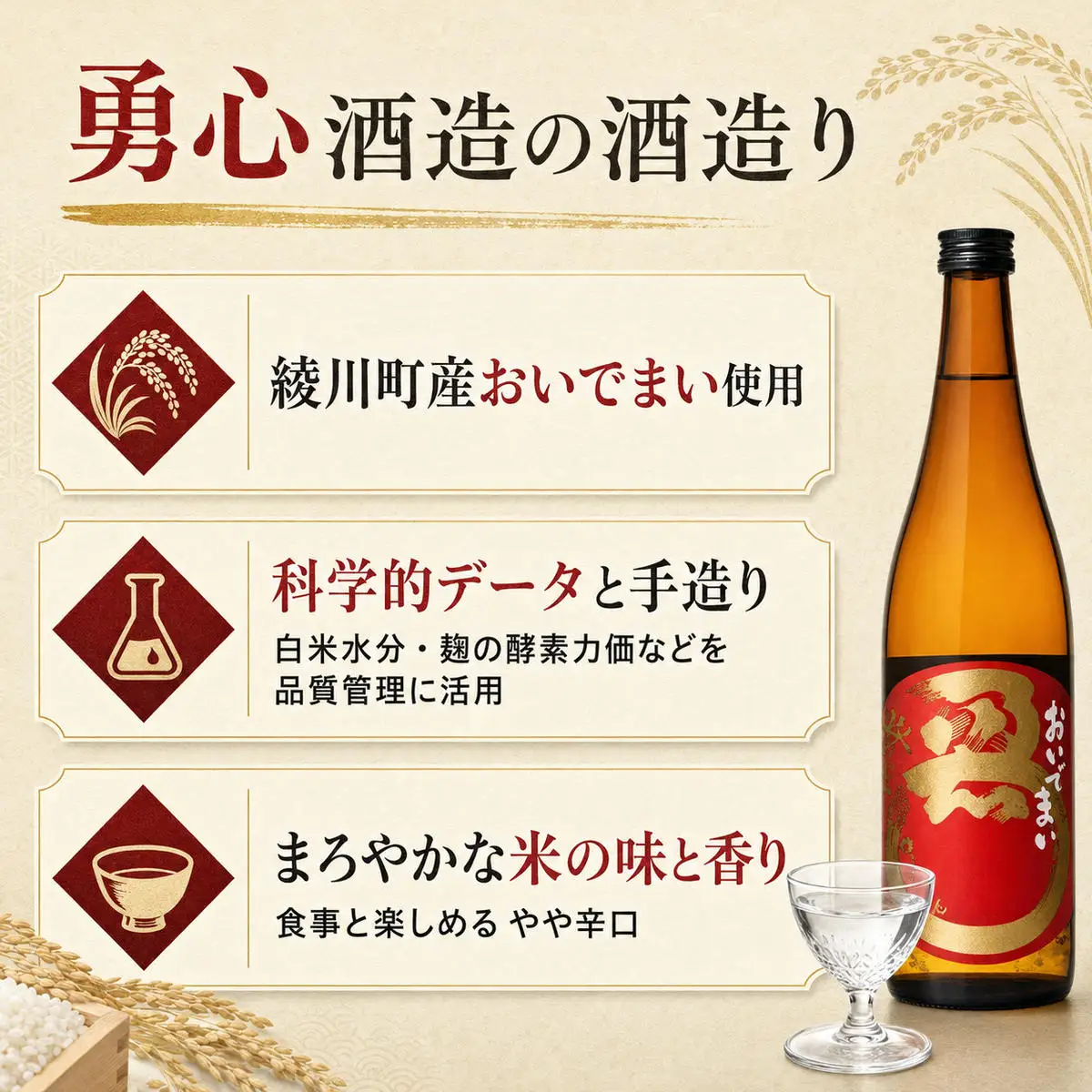 おいでまい純米酒 720ml 3本 日本酒 