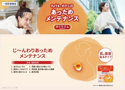 SG0045　めぐりズム 蒸気の温熱シート【肌に直接貼るタイプ】　192枚(16枚入×12箱)