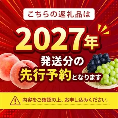 【2027年(来年)発送　先行受付】山梨厳選旬の桃約2kg【配送不可地域：離島】【1220381】