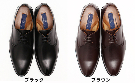 ビジネスシューズ 本革 KV-061 プレーントゥ ビジネスシューズ【ブラック】 BLK26.0cm