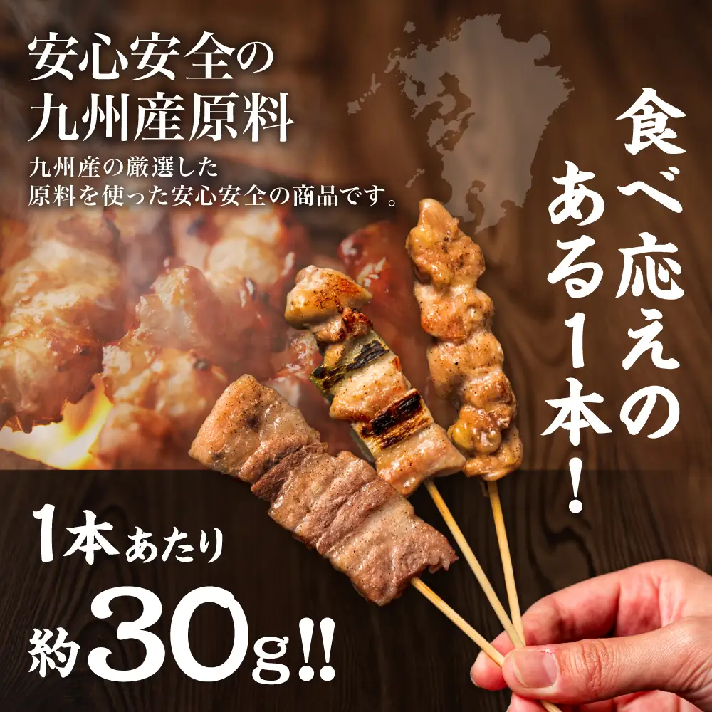 九州産 焼き鳥 セット 50本 やきとり BBQ 惣菜 小分け ボリューム バラエティー 国産 簡単 調理 おつまみ 詰め合わせ 冷凍
