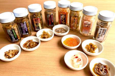 【北海道産生珍味詰め合わせ】船長の海鮮たまて箱C 8種詰め合わせ いくら醤油漬 松前漬 いか三升漬 いか塩辛 たこ三升漬 甘えび 活いか あまうに 冷凍 海鮮 せたな町 ふるさと納税