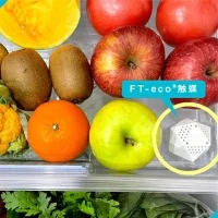 プラチナ触媒を利用した野菜・果物の鮮度維持グッズ『FT-eco Ball（エフテコボール）』1個｜茨城県土浦発！FT-ecoR触媒（エフテコ触媒）を活用した、野菜・果物の鮮度を守るアイテム。野菜・果物の鮮度維持、防臭効果が期待。取換期間も1年間と長持ち※離島への配送不可