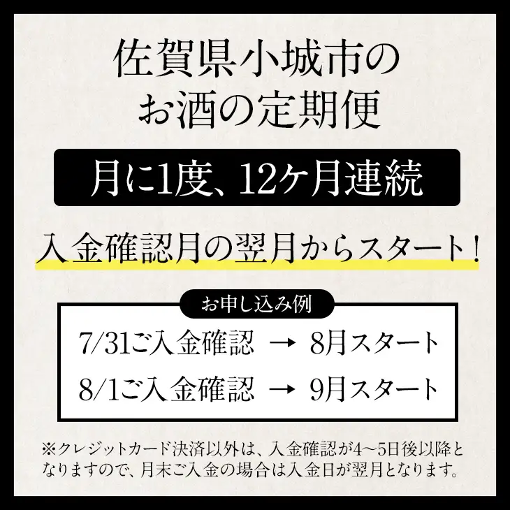 【定期便】銘酒「七田」12ヶ月連続お届け 天山酒造 日本酒 酒 Q212-001