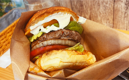 &BURGER.グルメバーガーお食事券 3,000円分［あらかわ遊園前］【032-003】