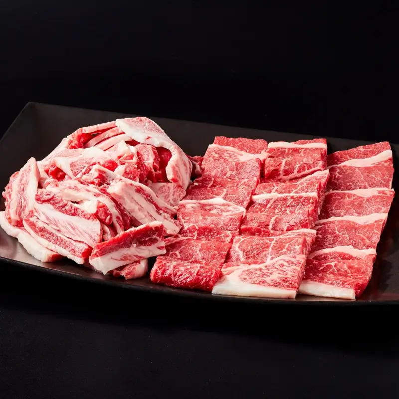 紀和牛 焼肉赤身＆カルビ 合計700g【冷蔵】 / 牛  肉 牛肉 紀和牛 赤身 カルビ 焼肉 焼き肉 700g【tnk135-1】