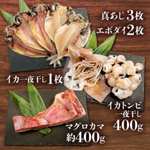珍味 イカトンビ 一夜干し と沼津加工干物詰め合わせセット 干物セット お中元 お歳暮 母の日 父の日 のし対応