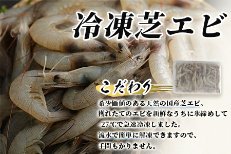 【有明海産 アミエビ使用】あみ漬け 6パック ＆ 冷凍芝エビ（真エビ）3kg【鮮度抜群】C-98