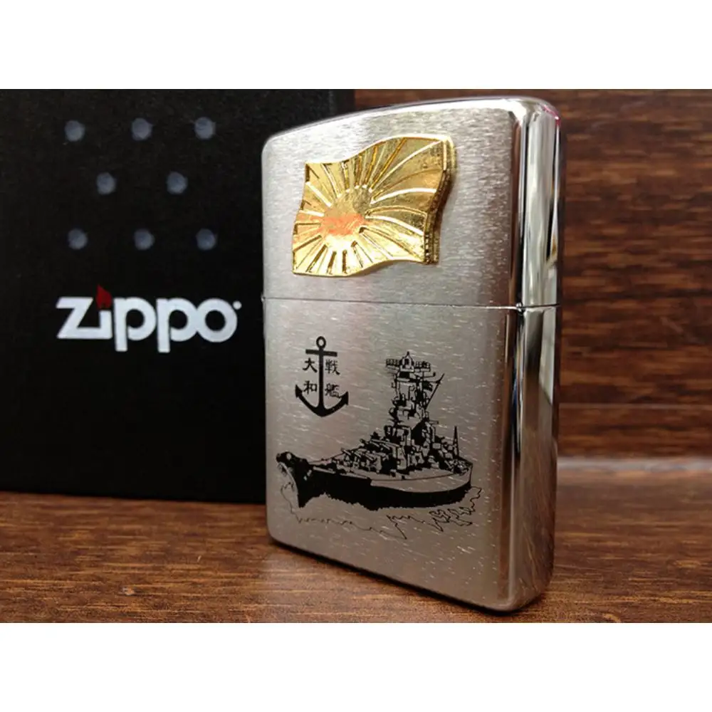 ZIPPOライター 戦艦大和 Type4 金軍艦旗 ジッポライター  