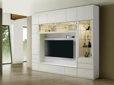 ヴァイス 幅180cm 専用上置き 高さオーダー 壁面収納 テレビボード用 リビング収納 高級 大川家具【開梱設置】